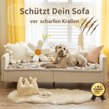 Roweo Flora -  Kratzfeste Steppdecke zum Schutz für Dein Sofa